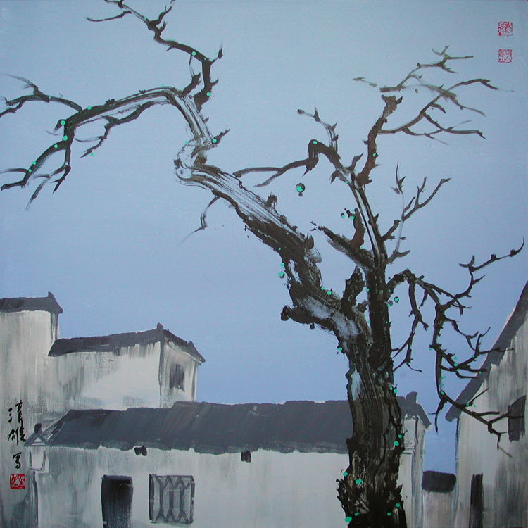 Spring Is Not Far (acrylic on canvas) 2002