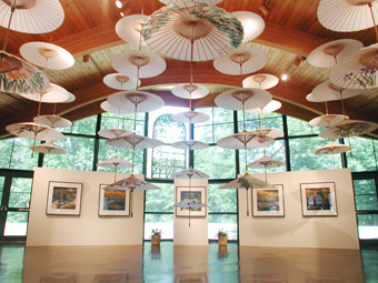 我的画展在 Art Complex Museum, MA 2001